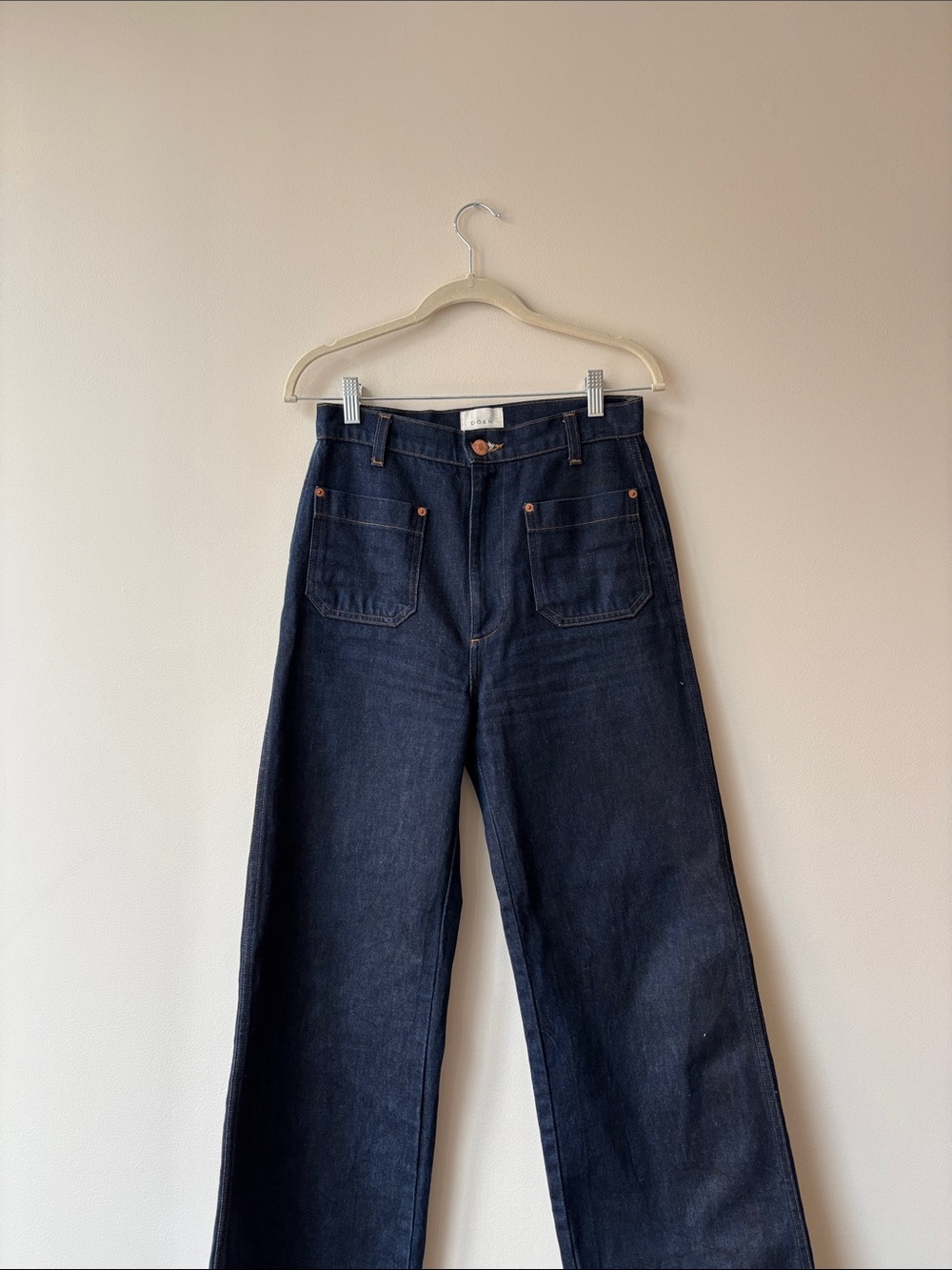 Dark Wash Wide Leg Jeans - Picture 3 of 6